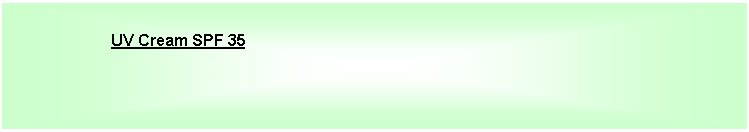 Tekstvak: UV Cream SPF 35