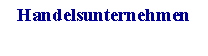 Tekstvak: Handelsunternehmen